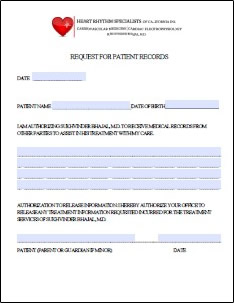 privacy patient form